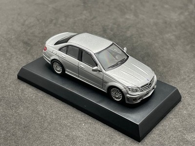 Kyosho 1/64 Mercedes-Benz C 63 AMG Silver C63 diecast model car