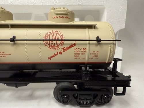 MTH RAIL KING #30-7333 PITTSBURGH & WEST VIRGINIA 3 DOME TANK CAR LNIB A27 - Picture 5 of 15
