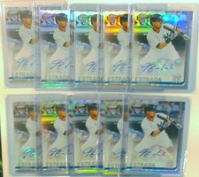 10X 2019 Topps Chrome Update #CUA-TE Thairo Estrada Refractor Auto