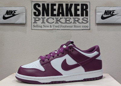 Nike Dunk Low GS - FB9109 110 - White / Viotech Purple - 6Y / Womens: 7.5 - NEW