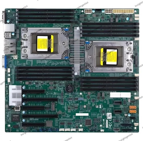 Supermicro H11DSi Motherboard + 2x AMD EPYC 7452 + 16x Micron 32GB 2666MHz RAM - Afbeelding 2 van 4