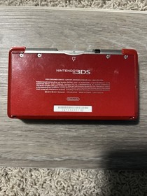Nintendo 3DS Handheld System Flame Red Working