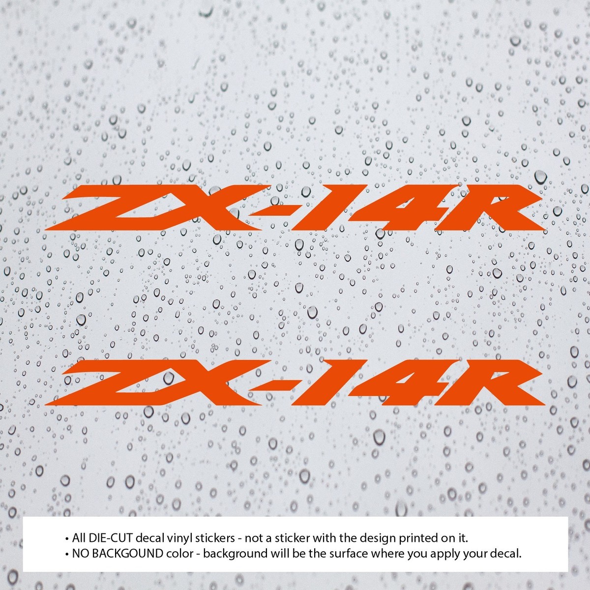 2x) ZX14R ZX-14R Decal Stickers for Ninja Motorcycle | Fender Gas
