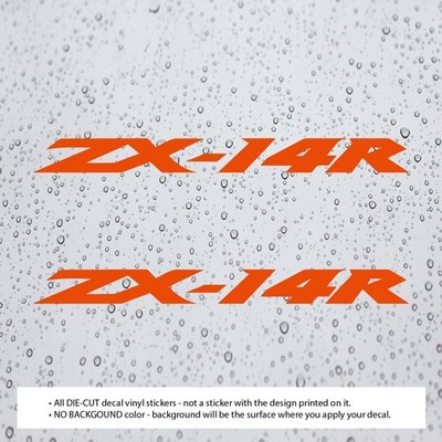 2x) ZX14R ZX-14R Decal Stickers for Ninja Motorcycle | Fender Gas