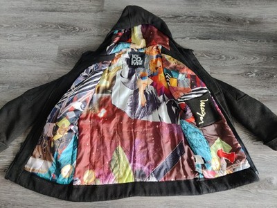 Y2K Volcom Skateboarding Black Jacket Hooded 2000s XL Streetwear 