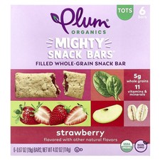 Mighty Snack Bars , Tots, Strawberry, 6 Bars, 0.67 oz 19 g Each