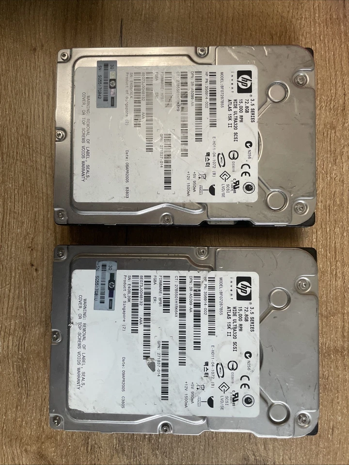 Festplatten HP 72.8 GB 15.000RPM WIDE ULTRA320 SCSI Atlas 15K II