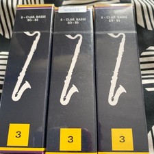 3 boxes of 5 bass clarinet reeds