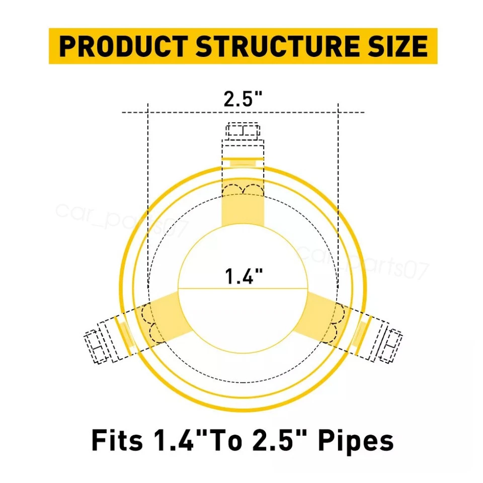 Pairs Exhaust Pipes Car Rear Throat Muffler 38-76mm For Saab 9-3 Aero Sedan Foto 2 de 4