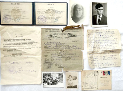 Archive of a Georgian Jew Shalom Moshiashvili, Birth certificate, Diploma, photo