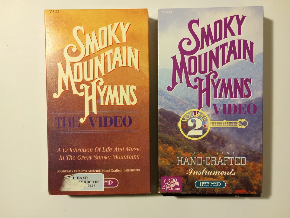 6 VHS lot Smoky Mountain Hymns 1 2 3 4 Christmas Gospel hand-crafted instruments - Image 4 of 4