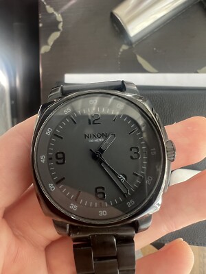 Nixon The Charger All Black USED/NO BATTERY | eBay