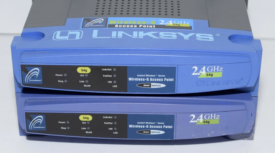 (2) Linksys WAP54G 2.4GHz Wireless Access Point AS IS For Parts Or Repair Only - Image 2 of 4