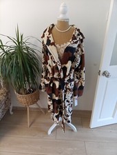 Helene Berman Ladies 90s Cow Print Coat In Brown Size 12 New With Tag