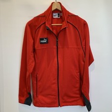 Puma Full Zip Tracksuit Jacket Adult Small Red  Casual Vintage Mens Retro