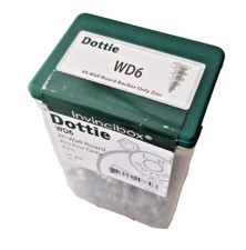 LH Dottie WD6 #6 Zinc Alloy Wallboard Anchor, 100-Pack, NIB