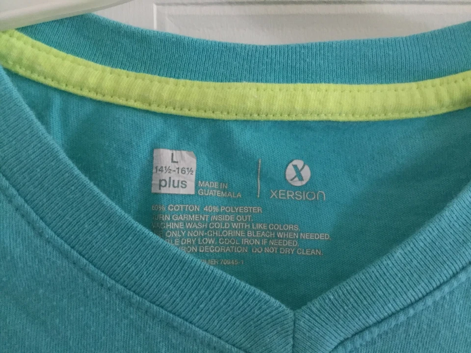 Girls outfit size 14 1/2 Plus, Total Girl blue jeans embellished, novelty t -674 - Изображение 3 из 4