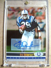 2022 Eric Dickerson Clearly Donruss 2002 Donruss Throwback Autograph /25 🔥🔥🔥