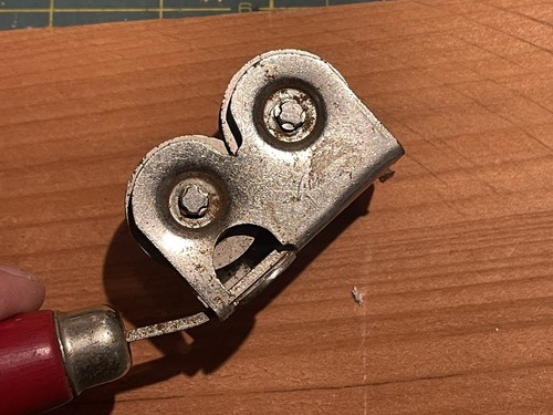 Vintage Ekco A&J Steel Red Wood Handle Pull Through Knife Sharpener - 第 6/7 張圖片