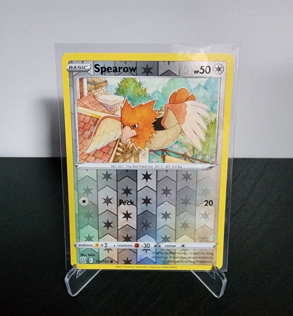 Pokemon TCG Spearow Sword & Shield - Battle Styles 111/163 Reverse Holo Common