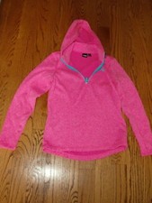  Girls FILA PINK LOGO HOOD PULLOVER JACKET Size M 10-12 SUPER CUTE 