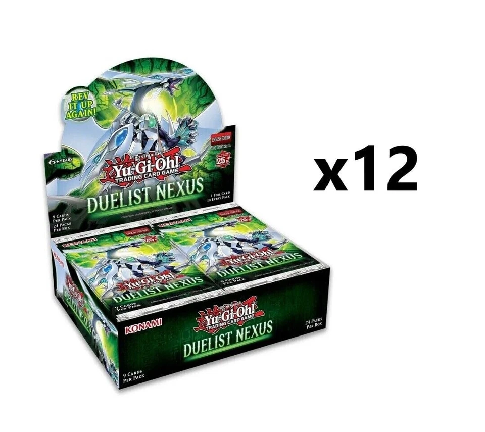 Estuche de refuerzo Yugioh Duelist Nexus (12 cajas) nuevo sellado de fábrica