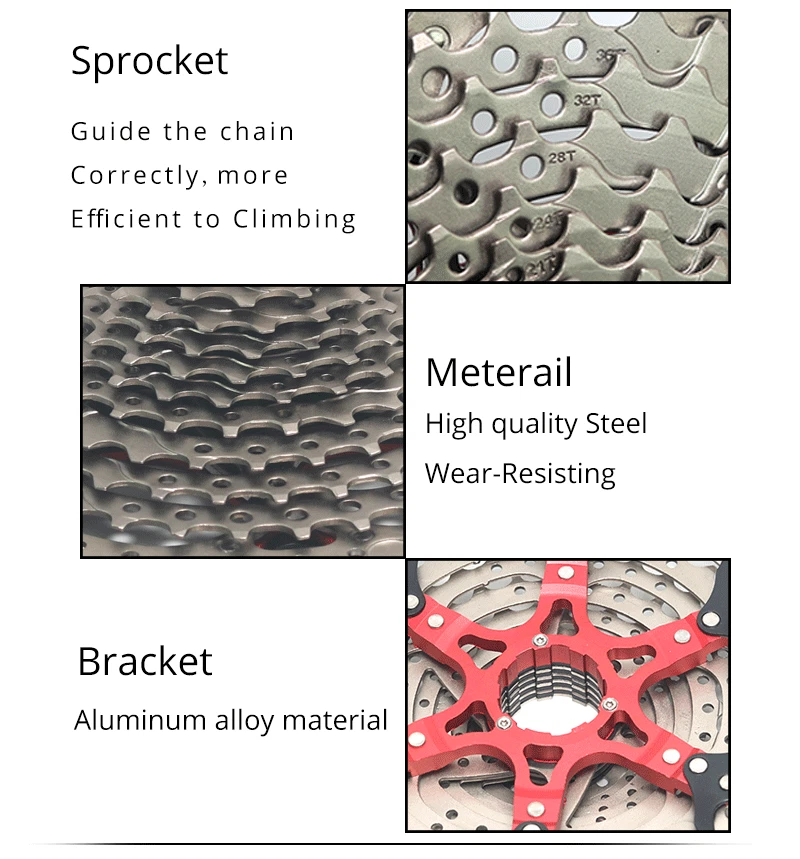 MTB Bicycle Freewheel 9 10 11Speed 40 42 46 50T Flywheel Mountain Bike Cassette - Image 3 of 4