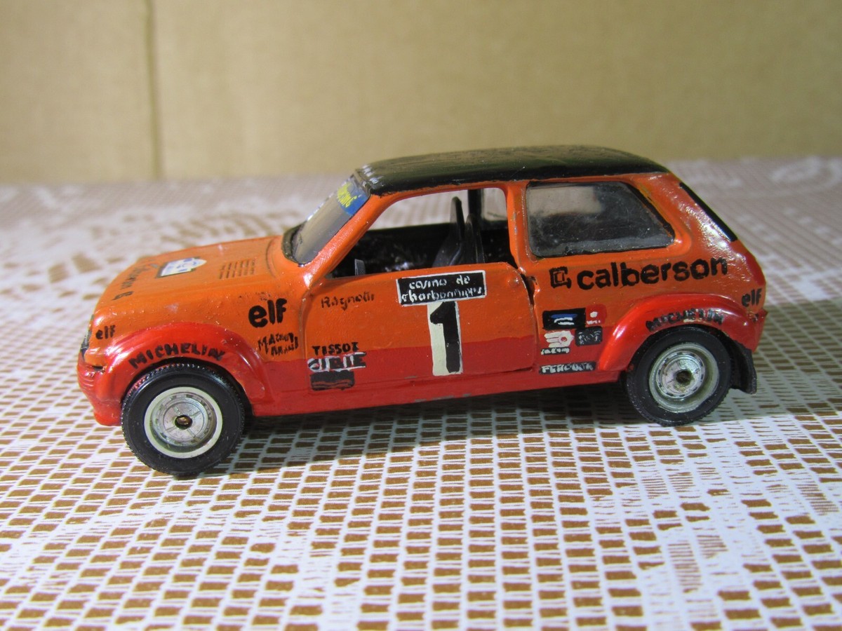 Solido 756Z R5 Alpine N°1 Rallye Charbonnières 1980 Ragnotti – 1/43 Transformée