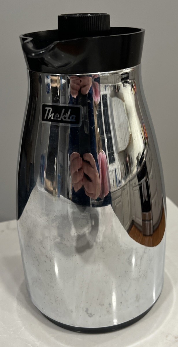 Thekla Vacuum Sealed Chrome Plated Carafe Jug Pitcher Pot Thermos