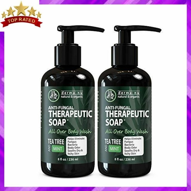 SOAP & BODY WASH Antifungal Antibacterial 2 Pack DERMANU MIRACLE SKIN