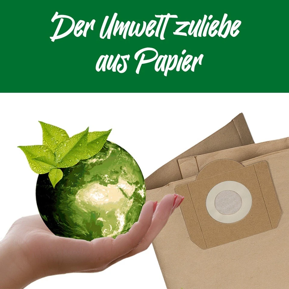 10 Staubsaugerbeutel für alle Einhell Staubsauger kompatibel Beutel Filtertüten - Bild 2 von 4