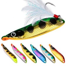 6pcs 2.5g-9g Fishing Lure Metal Spinner Bait Bass Tackle Crankbait Spoon Trout