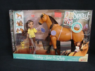 deluxe walking spirit horse with lucky doll