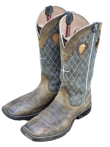 Twisted X Mens Ruff Stock Brown Bomber 