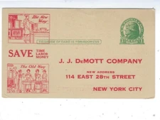 UX27 Postal Card, Color Advertising, J.J. DeMott Co., FREE Mixed SOUP Vegetables