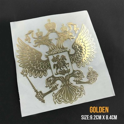  Car Styling Stickers Decals Russian Federation Eagle Emblem Nickel Metal 