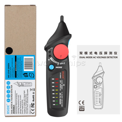 Non-Contact Voltage Detector Indicator AVD06 Pencil Live/phase wire NCV Tester