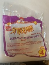 Marvel Super Heroes 1996 McDonald's Happy Meal Toy 01 Spider-Man SEALED