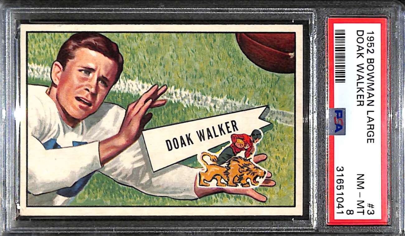 1952 Bowman Large #3 Doak Walker HOF  PSA 8 NMMT C84428