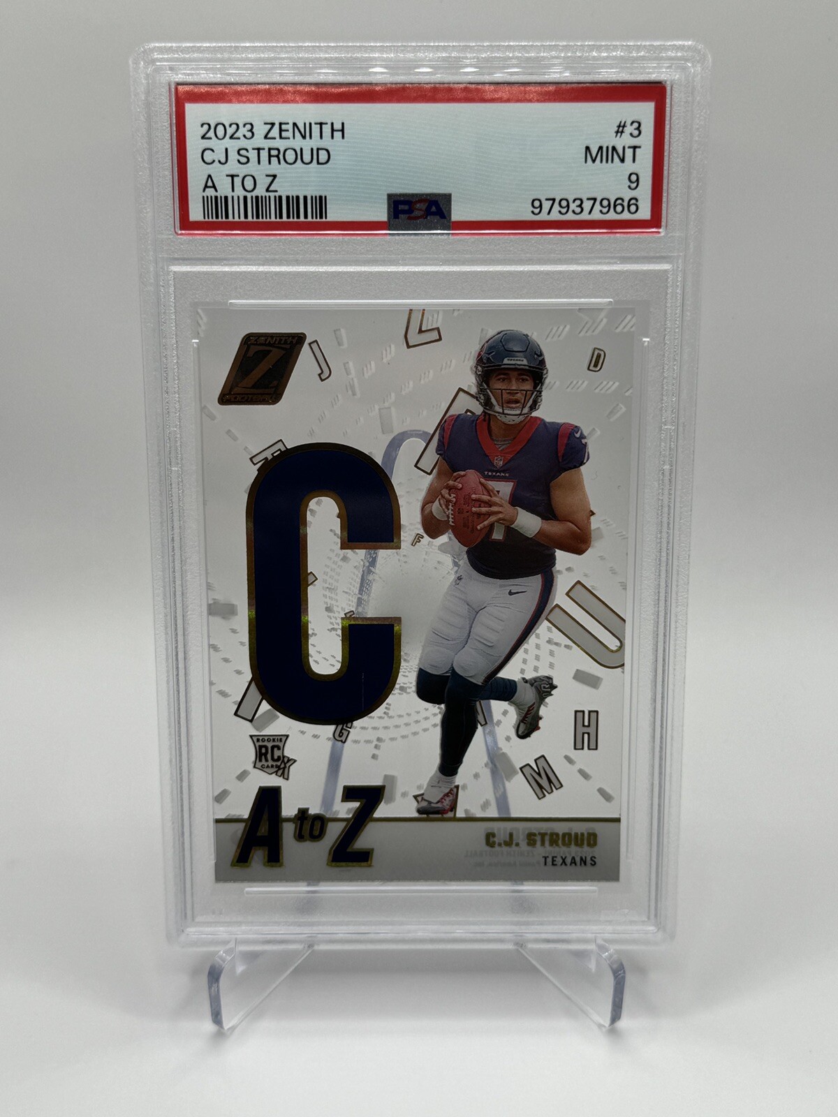 2023 Panini Zenith - A to Z #3 C.J. Stroud (RC) Mint PSA 9