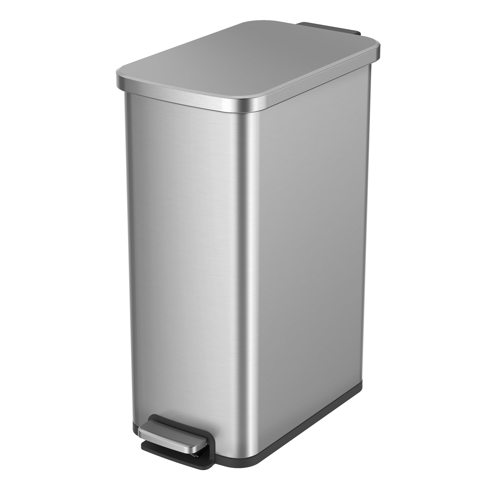 13.2 Gallon Slim Stainless Steel Step Kitchen Trash Can