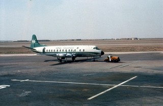 Aircraft Slide Pakistan International Viscount AP AJG @ Karachi 1962 (A002)