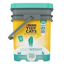 Low Dust Clumping Cat Litter Odor Control LightWeight Free and Clean Unscented