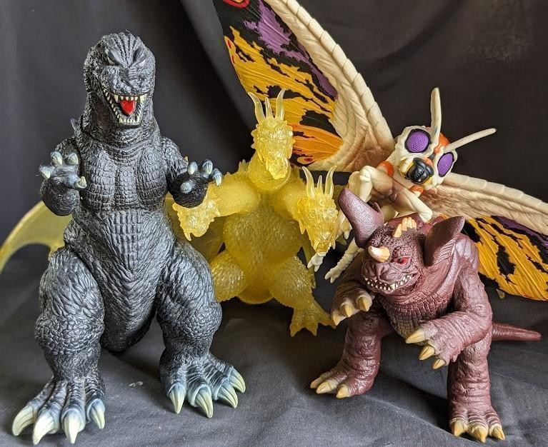 WF2024冬限定 サンガッツ本舗 GMKゴジラ GMKバラゴンセット開封美品 S.H.MonsterArts ゴジラ（2001）はプレミアムバンダイで発売