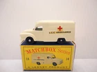 1962 MOKO Lesney Matchbox No.14 'LOMAS AMBULANCE'---w/Box---see photos & more
