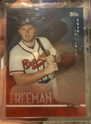2014 TOPPS HIGH TEK DIFFRACTORS LOW FREDDIE FREEMAN REFRACTOR SP #07/50