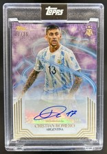 2025 Topps Leyendas Argentinas Cristian Romero Purple Auto Autograph #10/25