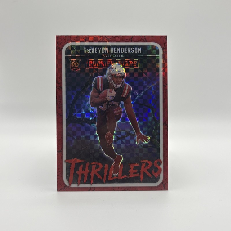 2025 Rookies & Stars Thrillers TreVeyon Henderson #20 Red checkerboard (RC)