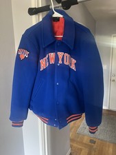 Kith New York Knicks Wool Coaches Jacket Royal Size Medium. New With Tags