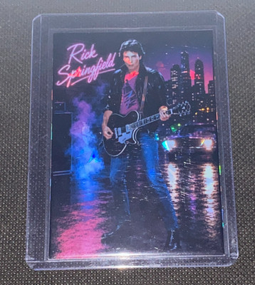 Rick Springfield Neon Custom Holofoil Refractor Card
